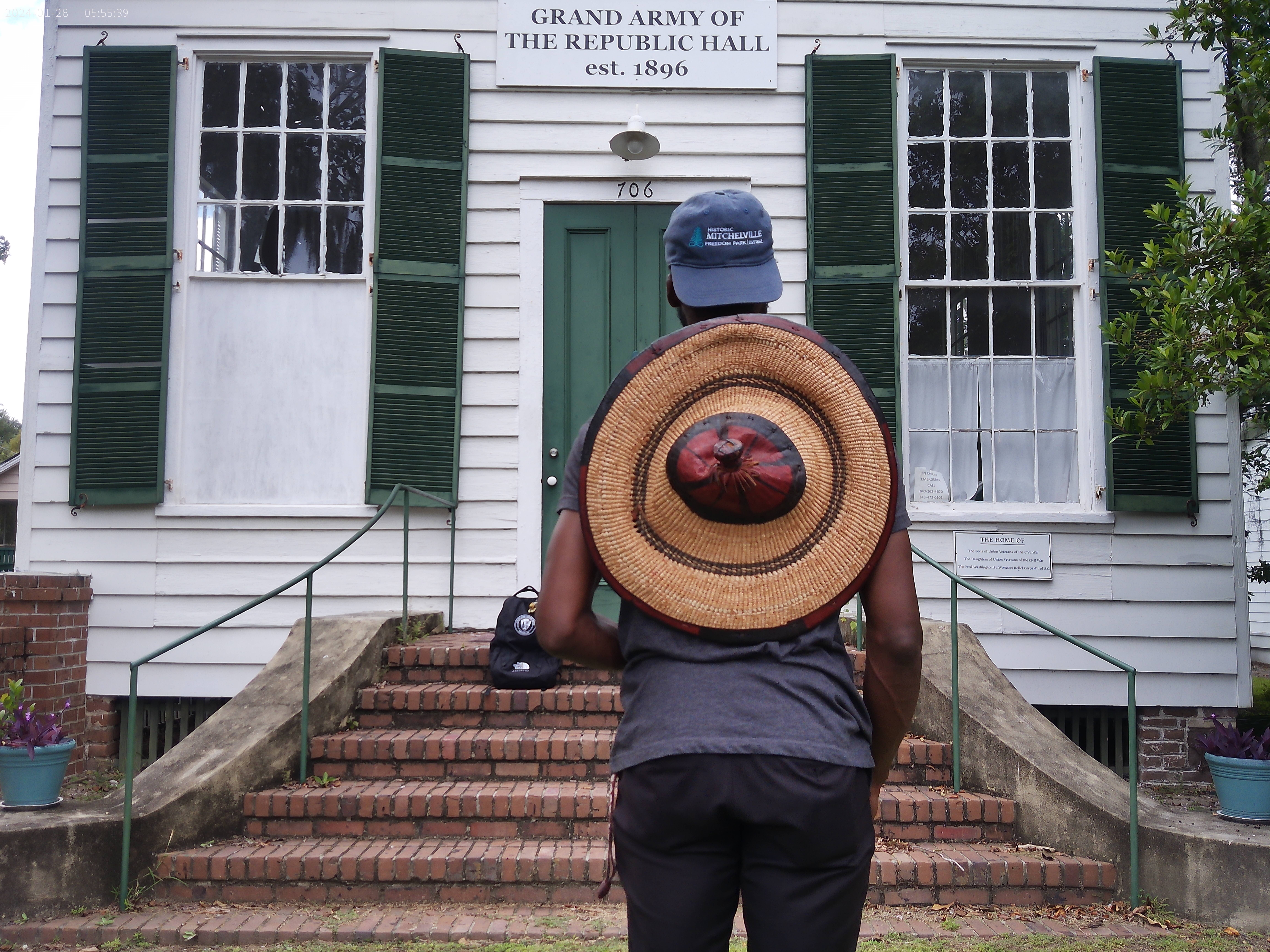 James Height Jr. during Johns Island preservation field school work